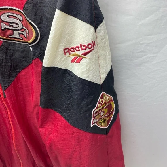 Vintage 1996 San Francisco 49ers Reebok Pro Line 50 Years Jacket Mens M - Picture 3 of 7